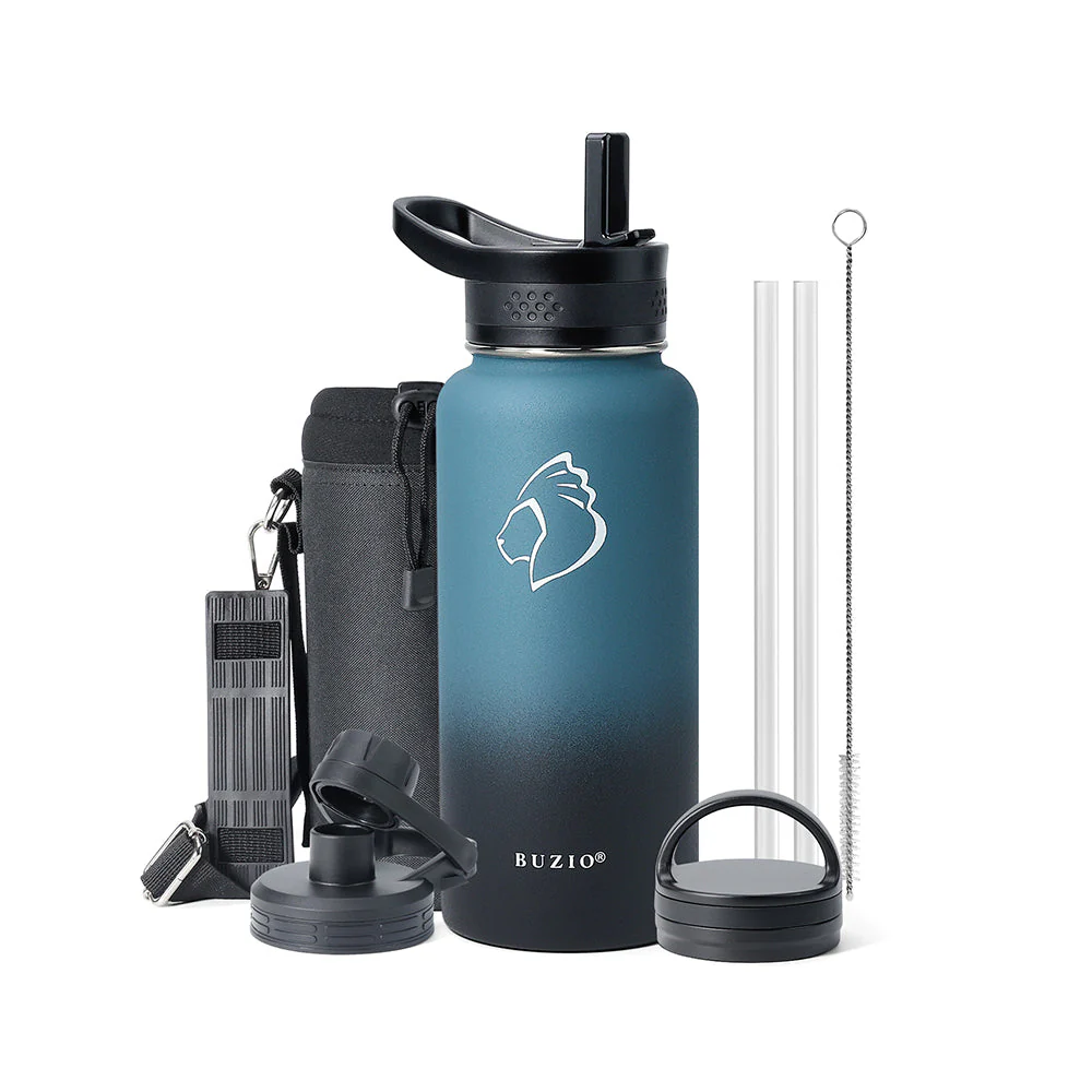 Trio Series Insulated Water Bottle with 3 Lids | 32oz - 64oz - Image 7
