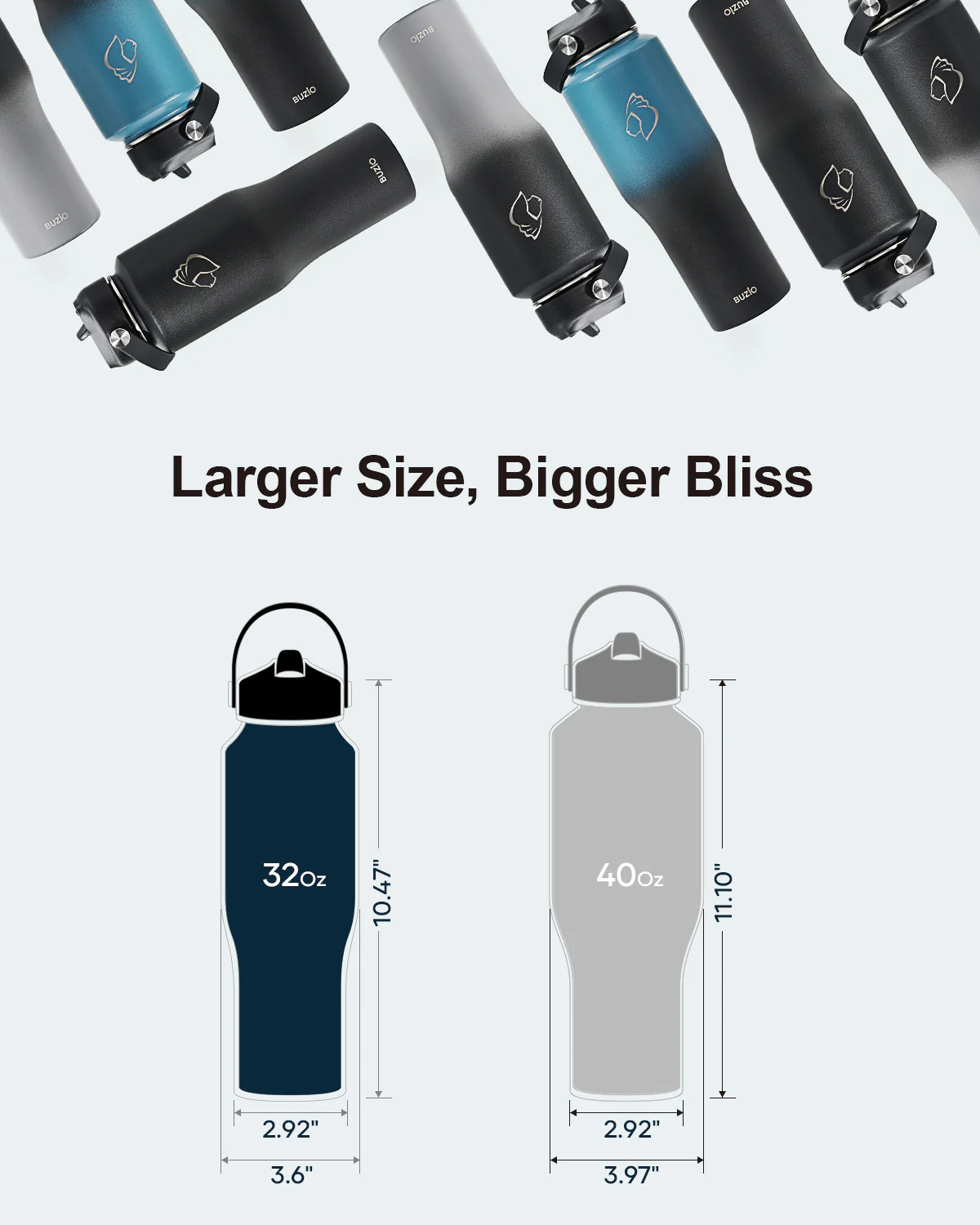 T-Shape Water Bottle for Car | 32oz - Image 8